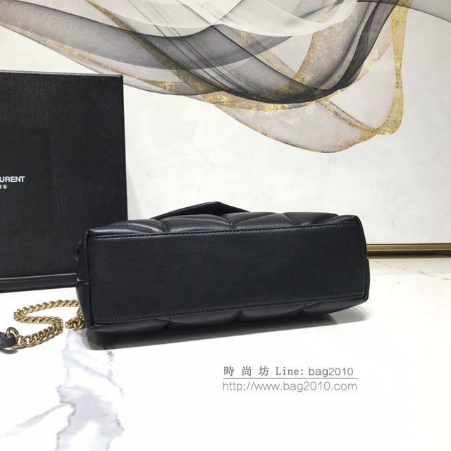 YSL爆款女士包包 聖羅蘭經典款絎縫小羊皮迷你號郵差包 YSL肩背斜挎包 602333  jjh1129